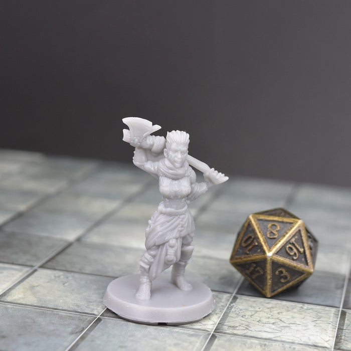 Miniature dnd figures Bandit with Axe 3D printed for tabletop wargames and miniatures-Miniature-EC3D- GriffonCo Shoppe