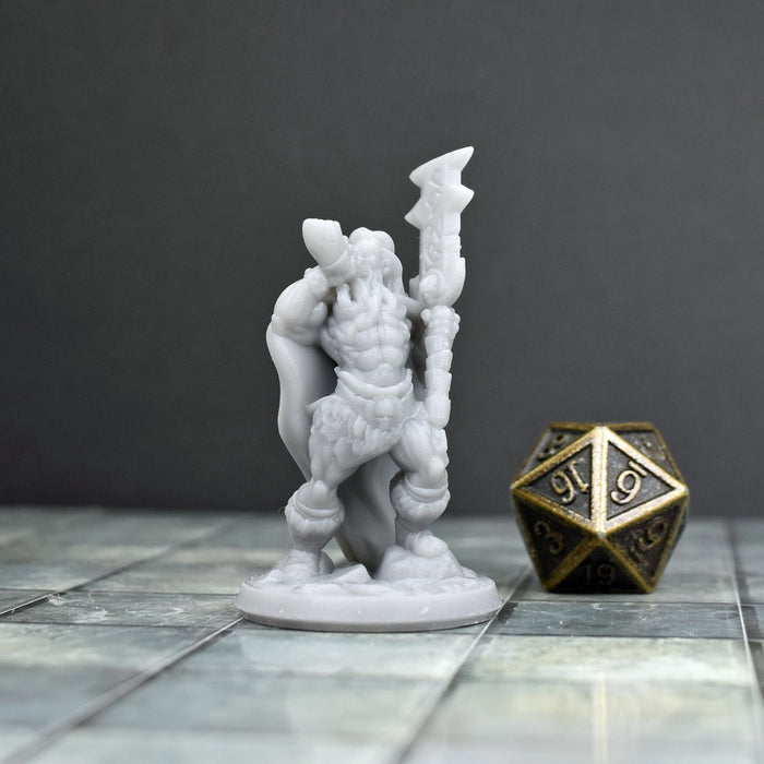 Miniature dnd figures Barbarian Male with Horn 3D printed for tabletop wargames and miniatures-Miniature-Arbiter- GriffonCo Shoppe
