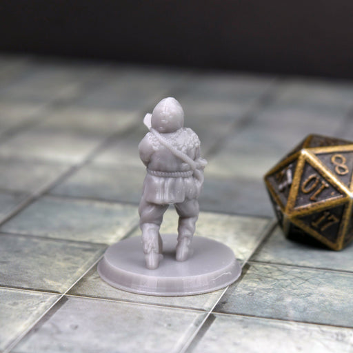 Miniature dnd figures Beggar 3D printed for tabletop wargames and miniatures-Miniature-Brite Minis- GriffonCo Shoppe