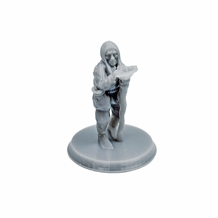Miniature dnd figures Beggar 3D printed for tabletop wargames and miniatures-Miniature-Brite Minis- GriffonCo Shoppe