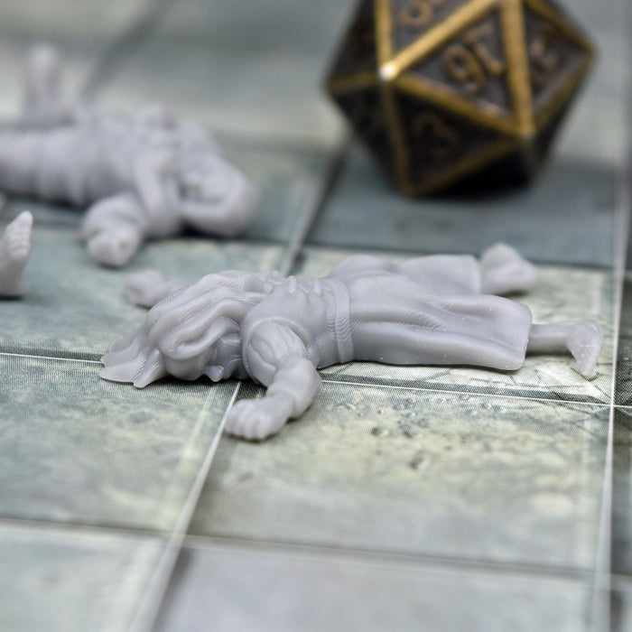 Miniature dnd figures Brite Corpses 3D printed for tabletop wargames and miniatures-Miniature-Brite Minis- GriffonCo Shoppe