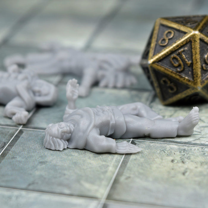 Miniature dnd figures Brite Corpses 3D printed for tabletop wargames and miniatures-Miniature-Brite Minis- GriffonCo Shoppe