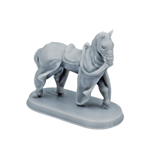 Miniature dnd figures Caparison Masked Horse 3D printed for tabletop wargames and miniatures-Miniature-Brite Minis- GriffonCo Shoppe