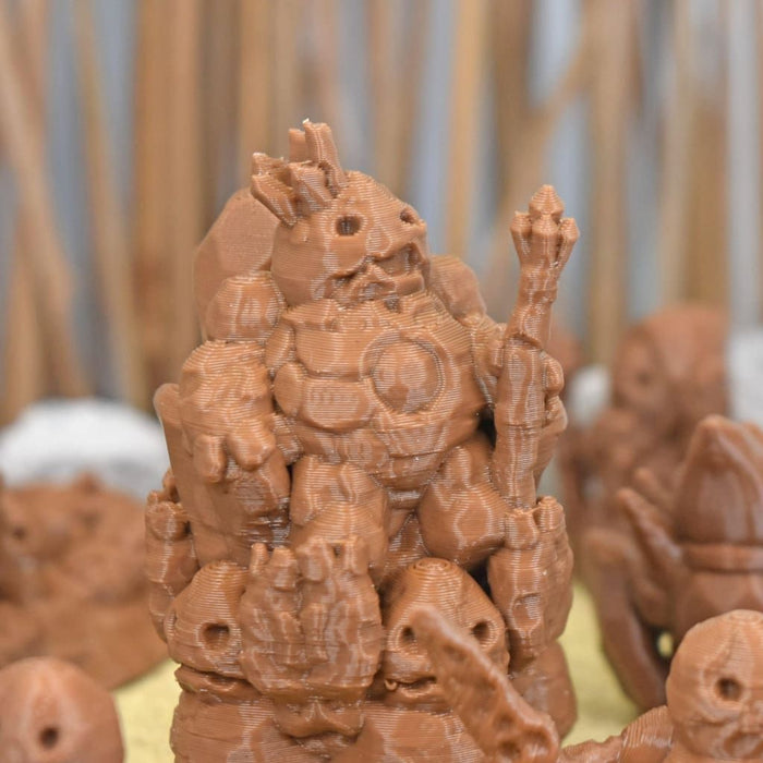 Miniature dnd figures Clod King 3D printed for tabletop wargames and miniatures-Miniature-Ill Gotten Games- GriffonCo Shoppe