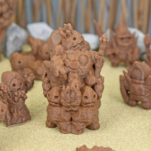 Miniature dnd figures Clod King 3D printed for tabletop wargames and miniatures-Miniature-Ill Gotten Games- GriffonCo Shoppe