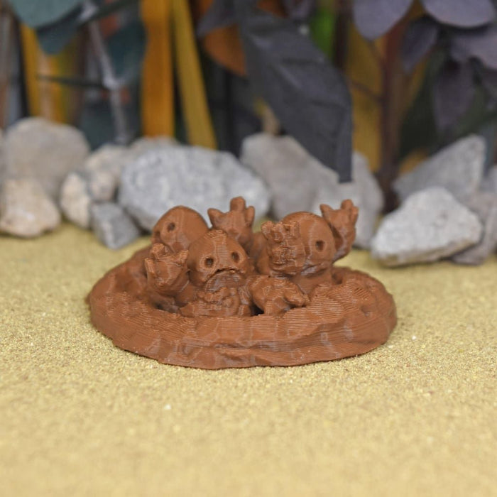 Miniature dnd figures Clod Rising 3D printed for tabletop wargames and miniatures-Miniature-Ill Gotten Games- GriffonCo Shoppe