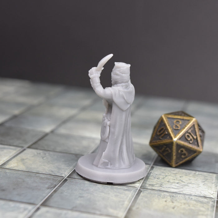 Miniature dnd figures Cultist Moon Knife 3D printed for tabletop wargames and miniatures-Miniature-EC3D- GriffonCo Shoppe