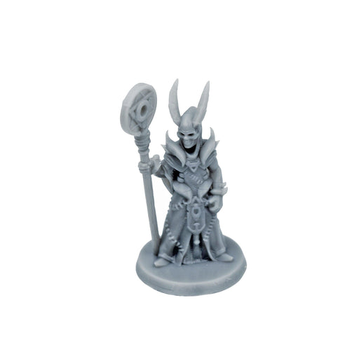 Miniature dnd figures Cultist with Pentagram Staff 3D printed for tabletop wargames and miniatures-Miniature-EC3D- GriffonCo Shoppe