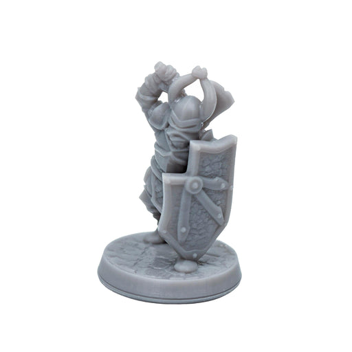 Miniature dnd figures Dark Warrior Swinging Axe 3D printed for tabletop wargames and miniatures-Miniature-Brite Minis- GriffonCo Shoppe