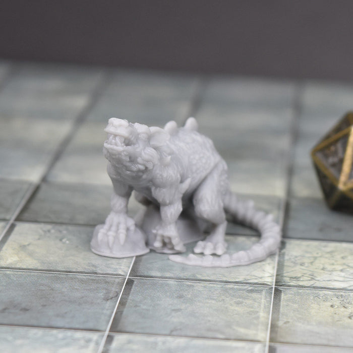 Miniature dnd figures Dire Rat 3D printed for tabletop wargames and miniatures-Miniature-EC3D- GriffonCo Shoppe