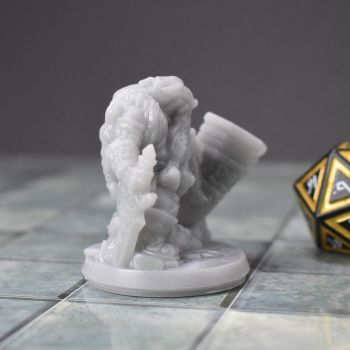 Miniature dnd figures Dwarf Hornblower Sax 3D printed for tabletop wargames and miniatures-Miniature-Arbiter- GriffonCo Shoppe