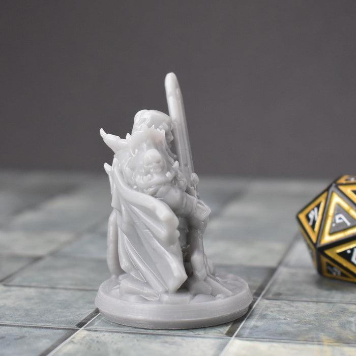 Miniature dnd figures Dwarf Knight with Heavy Sword 3D printed for tabletop wargames and miniatures-Miniature-Arbiter- GriffonCo Shoppe
