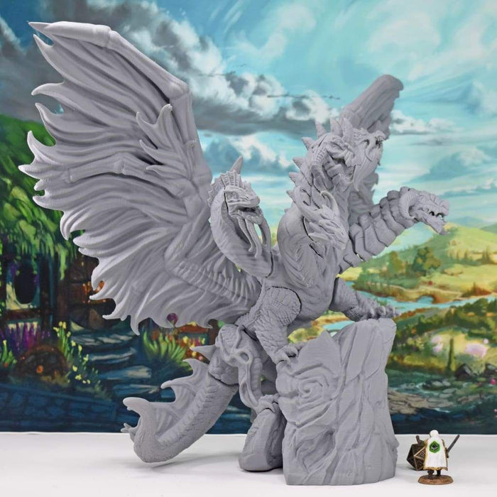 Miniature dnd figures Elemental Queen Dragon 3D printed for tabletop wargames and miniatures-Miniature-Lost Adventures- GriffonCo Shoppe