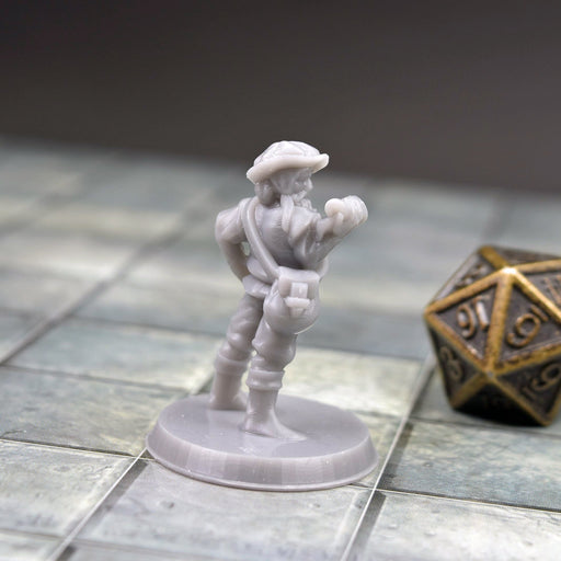 Miniature dnd figures Engineer 3D printed for tabletop wargames and miniatures-Miniature-Brite Minis- GriffonCo Shoppe