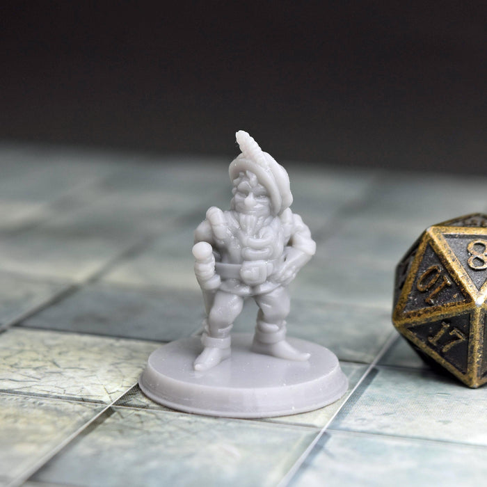 Miniature dnd figures Fancy Gnome 3D printed for tabletop wargames and miniatures-Miniature-Brite Minis- GriffonCo Shoppe