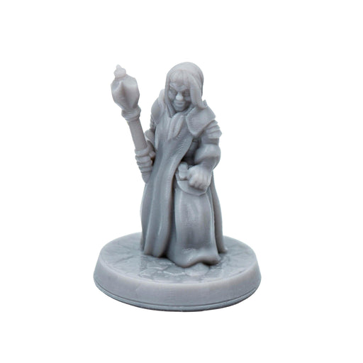 Miniature dnd figures Female Cleric 3D printed for tabletop wargames and miniatures-Miniature-Brite Minis- GriffonCo Shoppe