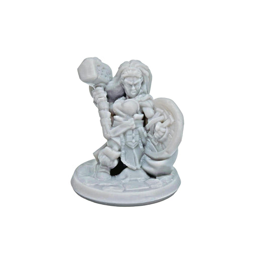 Miniature dnd figures Female Dwarf 3D printed for tabletop wargames and miniatures-Miniature-Arbiter- GriffonCo Shoppe