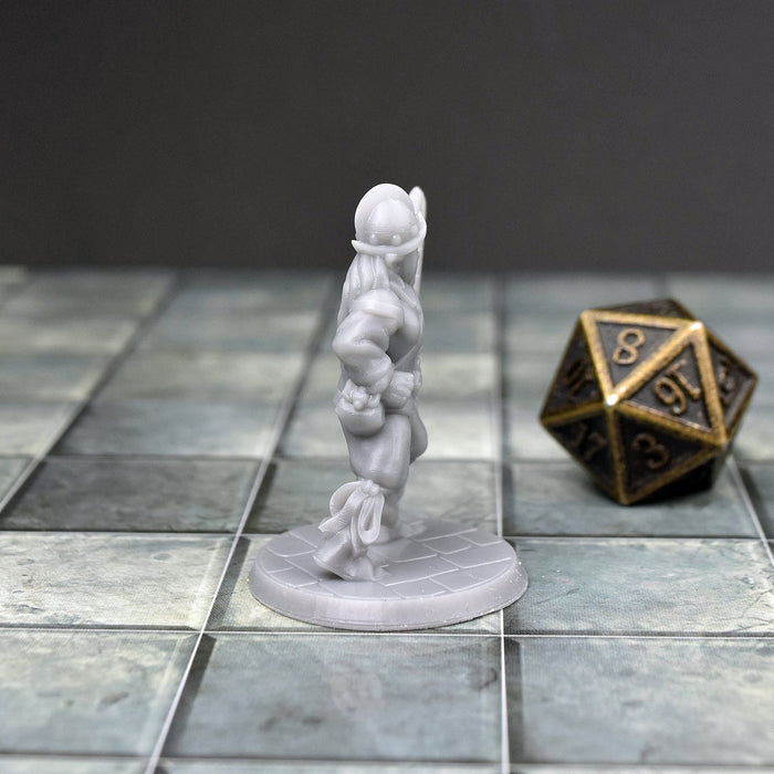 Miniature dnd figures Female Elf Morion 3D printed for tabletop wargames and miniatures-Miniature-Brite Minis- GriffonCo Shoppe