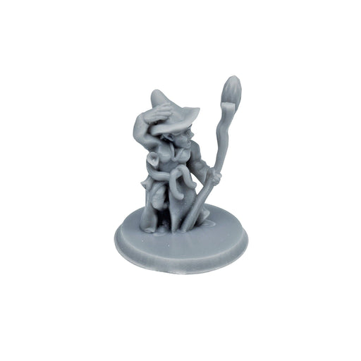 Miniature dnd figures Gnomette Caster 3D printed for tabletop wargames and miniatures-Miniature-Brite Minis- GriffonCo Shoppe