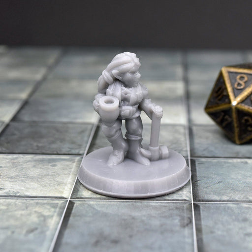 Miniature dnd figures Gnomette Tinkerer 3D printed for tabletop wargames and miniatures-Miniature-Brite Minis- GriffonCo Shoppe