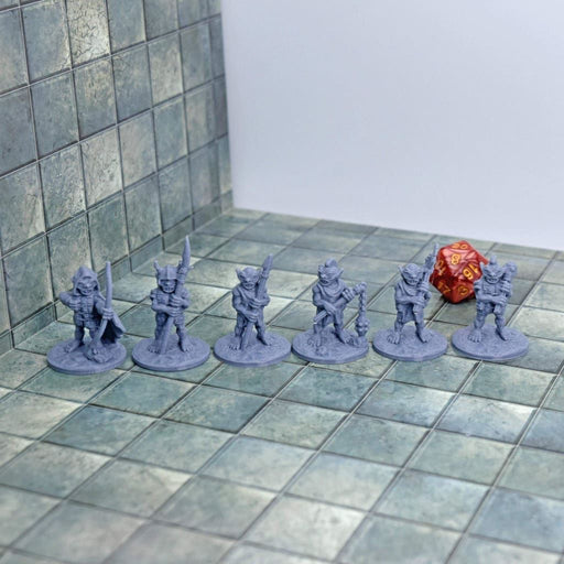 Miniature dnd figures Goblin Army Miniatures 3D printed for tabletop wargames and miniatures-Miniature-Fat Dragon Games- GriffonCo Shoppe