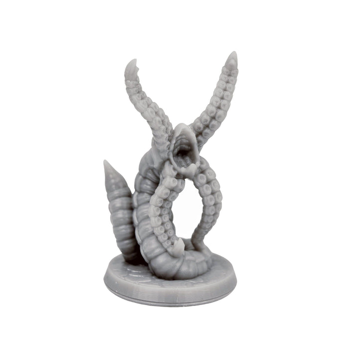 Miniature dnd figures Grick Worm 3D printed for tabletop wargames and miniatures-Miniature-Brite Minis- GriffonCo Shoppe