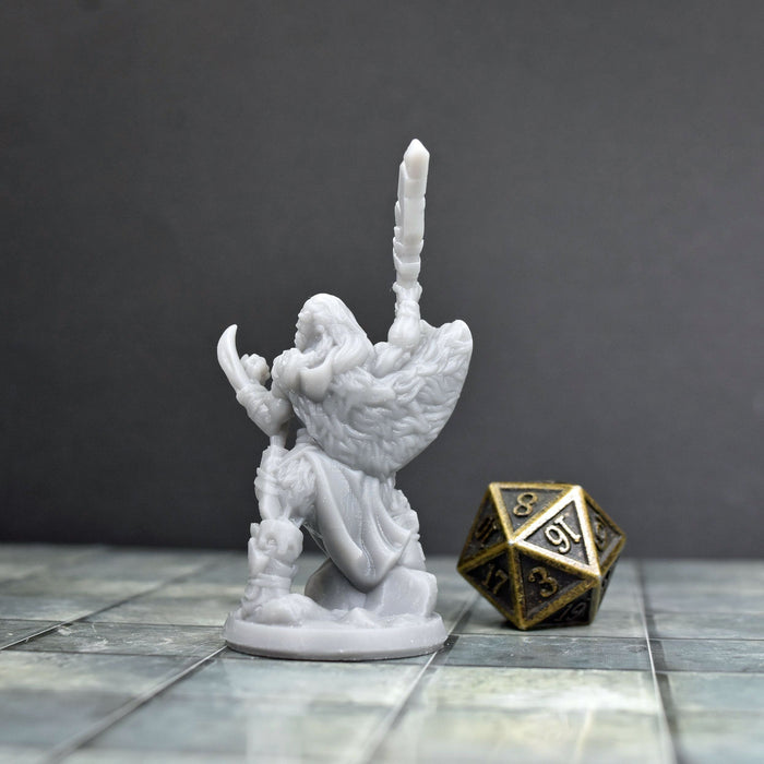 Miniature dnd figures Half Orc Male 3D printed for tabletop wargames and miniatures-Miniature-Arbiter- GriffonCo Shoppe