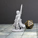 Miniature dnd figures Half Orc Male with Spear 3D printed for tabletop wargames and miniatures-Miniature-Arbiter- GriffonCo Shoppe