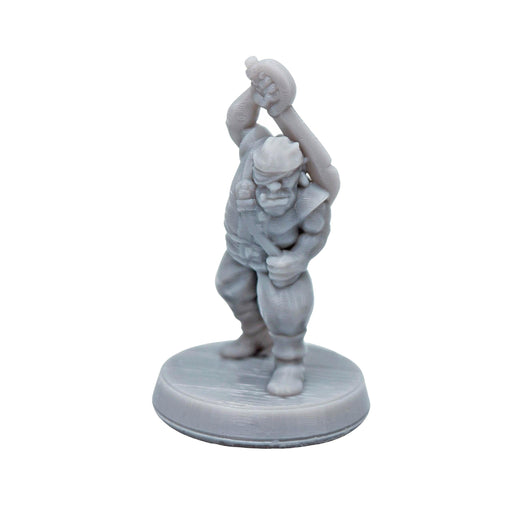 Miniature dnd figures Half-Orc Pirate 3D printed for tabletop wargames and miniatures-Miniature-Brite Minis- GriffonCo Shoppe