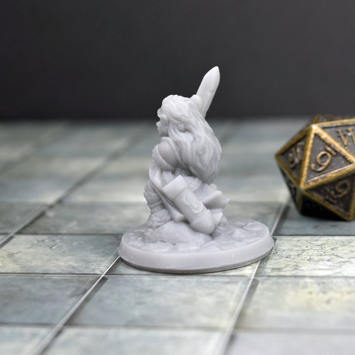 Miniature dnd figures Halfling Female 3D printed for tabletop wargames and miniatures-Miniature-Arbiter- GriffonCo Shoppe