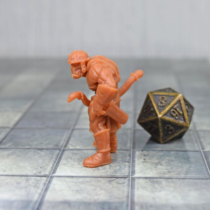 Miniature dnd figures Helmeted Orc Archer 3D printed for tabletop wargames and miniatures-Miniature-Duncan Shadow- GriffonCo Shoppe