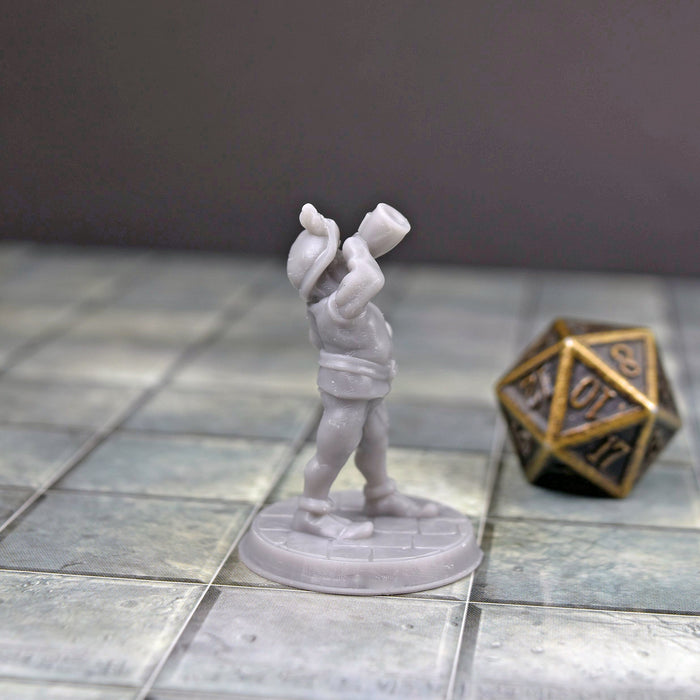 Miniature dnd figures Hireling Drinker 3D printed for tabletop wargames and miniatures-Miniature-Brite Minis- GriffonCo Shoppe