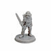 Miniature dnd figures Hireling with Sword 3D printed for tabletop wargames and miniatures-Miniature-Brite Minis- GriffonCo Shoppe