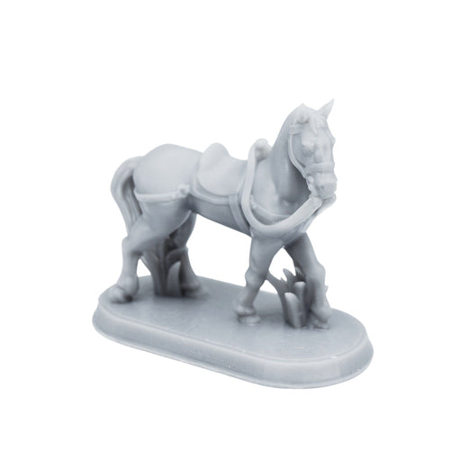 Miniature dnd figures Horse in Grass 3D printed for tabletop wargames and miniatures-Miniature-Brite Minis- GriffonCo Shoppe