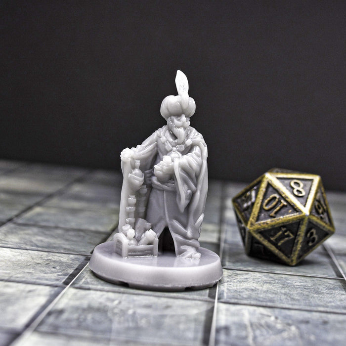Miniature dnd figures Human Alchemist 3D printed for tabletop wargames and miniatures-Miniature-EC3D- GriffonCo Shoppe