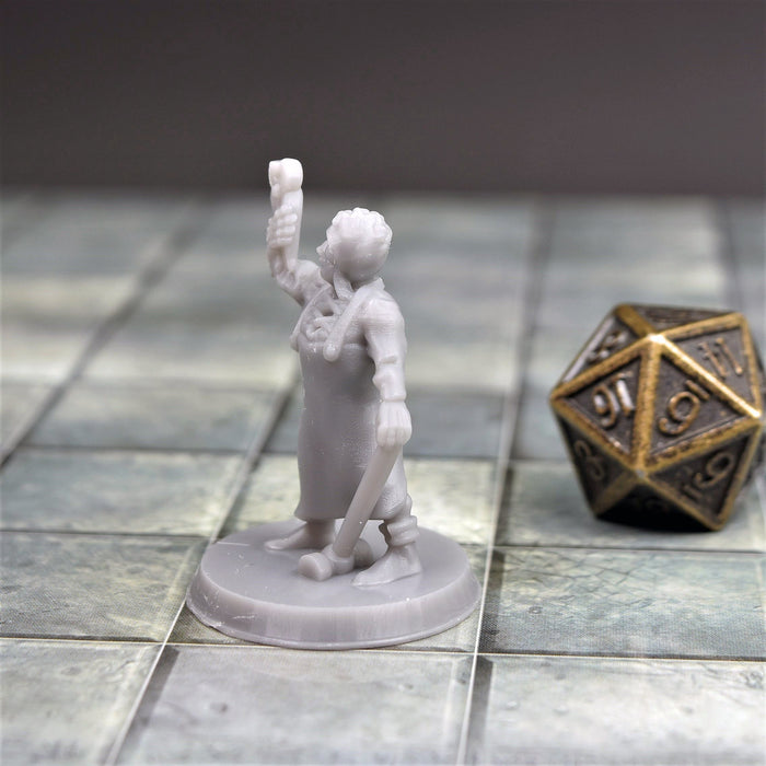 Miniature dnd figures Human Blacksmith 3D printed for tabletop wargames and miniatures-Miniature-Brite Minis- GriffonCo Shoppe