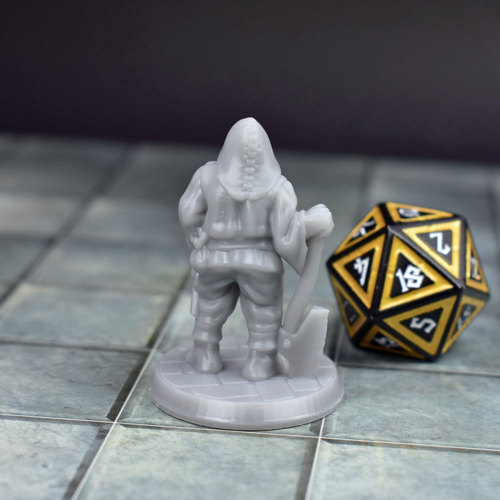 Miniature dnd figures Human Executioner 3D printed for tabletop wargames and miniatures-Miniature-Brite Minis- GriffonCo Shoppe