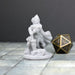 Miniature dnd figures Human Female Paladin with Helmet 3D printed for tabletop wargames and miniatures-Miniature-Arbiter- GriffonCo Shoppe