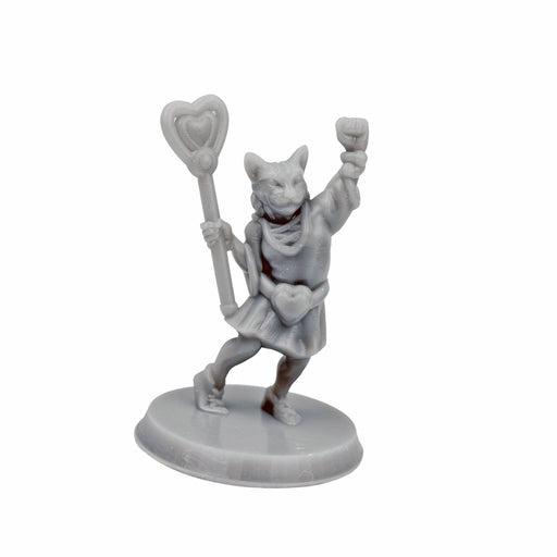 Miniature dnd figures Kitty Heart Catfolk 3D printed for tabletop wargames and miniatures-Miniature-Brite Minis- GriffonCo Shoppe