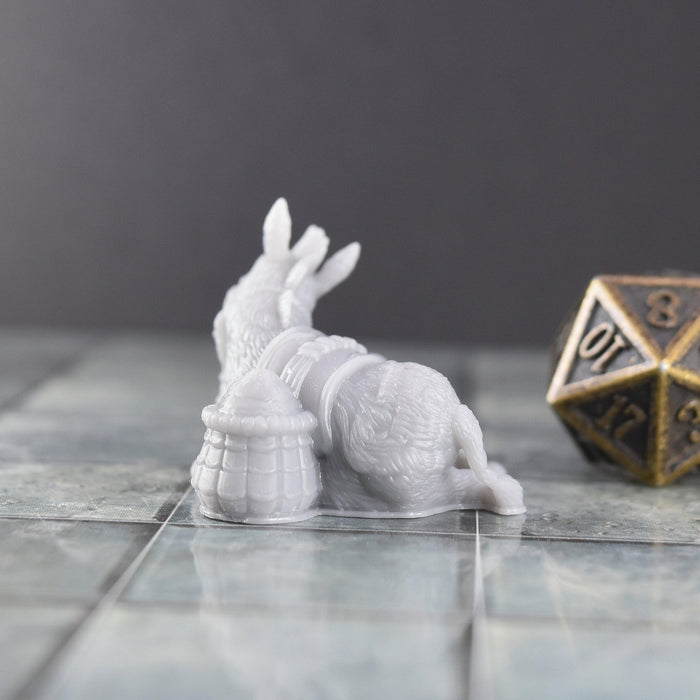 Miniature dnd figures Lazy Donkey 3D printed for tabletop wargames and miniatures-Miniature-EC3D- GriffonCo Shoppe
