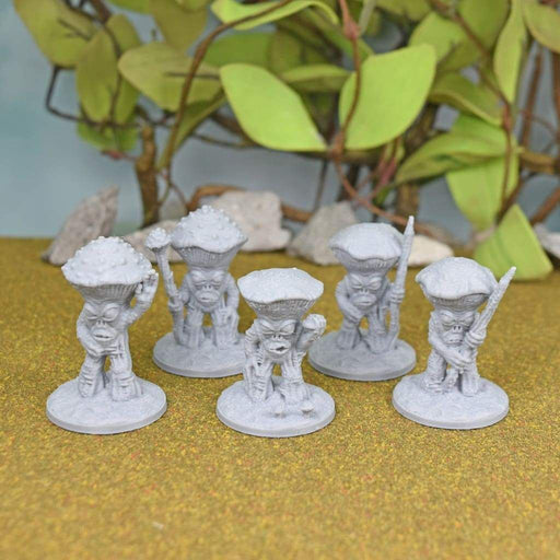 Miniature dnd figures Myconid Army 3D printed for tabletop wargames and miniatures-Miniature-Fat Dragon Games- GriffonCo Shoppe