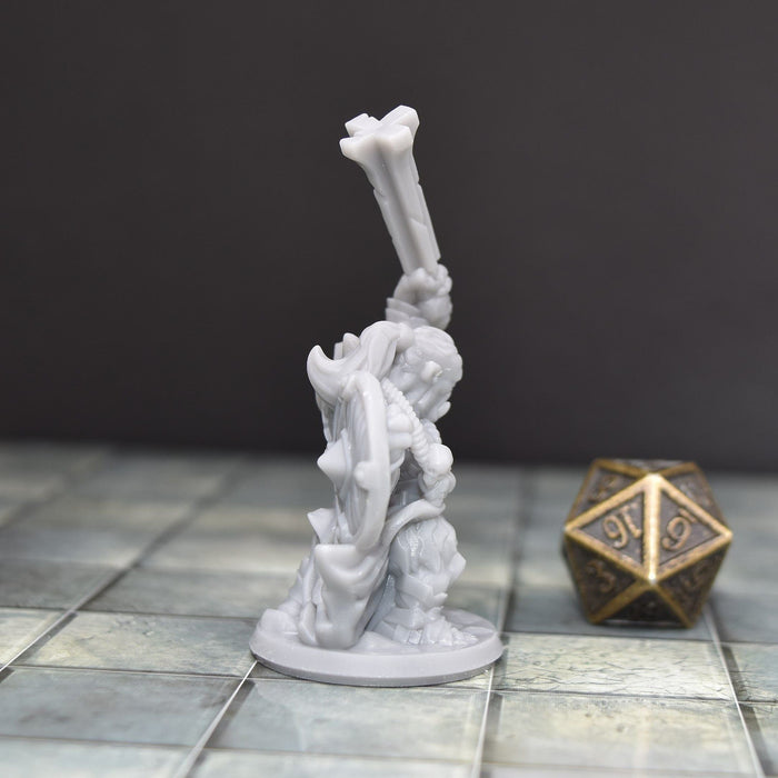 Miniature dnd figures Orc with Club 3D printed for tabletop wargames and miniatures-Miniature-Arbiter- GriffonCo Shoppe
