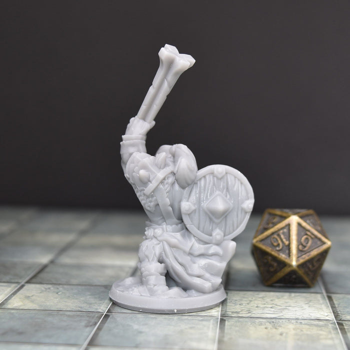 Miniature dnd figures Orc with Club 3D printed for tabletop wargames and miniatures-Miniature-Arbiter- GriffonCo Shoppe