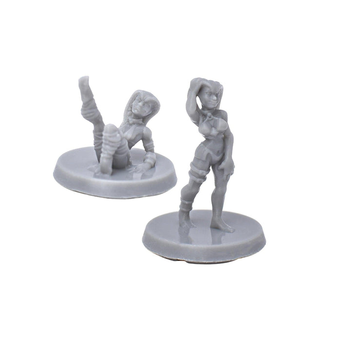 Miniature dnd figures Sci-Fi Lounge Staff Set 3D printed for tabletop wargames and miniatures-Miniature-EC3D- GriffonCo Shoppe
