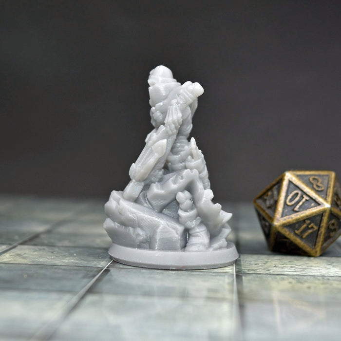 Miniature dnd figures Skeleton Archer Hooded 3D printed for tabletop wargames and miniatures-Miniature-Arbiter- GriffonCo Shoppe