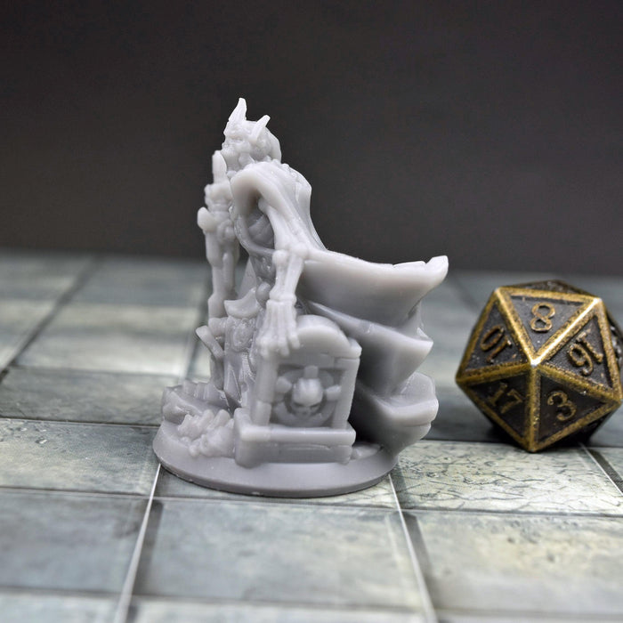 Miniature dnd figures Skeleton Commander 3D printed for tabletop wargames and miniatures-Miniature-Arbiter- GriffonCo Shoppe