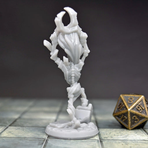 Miniature dnd figures Skeleton Dual Scythe 3D printed for tabletop wargames and miniatures-Miniature-Arbiter- GriffonCo Shoppe