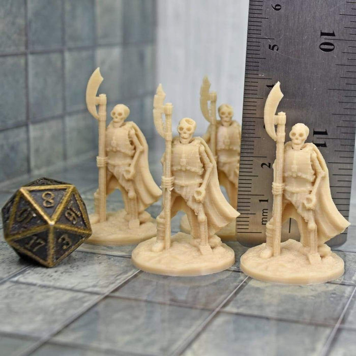 Miniature dnd figures Skeleton - Halberds Set 3D printed for tabletop wargames and miniatures-Miniature-Fat Dragon Games- GriffonCo Shoppe