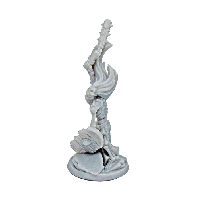 Miniature dnd figures Skeleton with Flail and Shield 3D printed for tabletop wargames and miniatures-Miniature-Arbiter- GriffonCo Shoppe