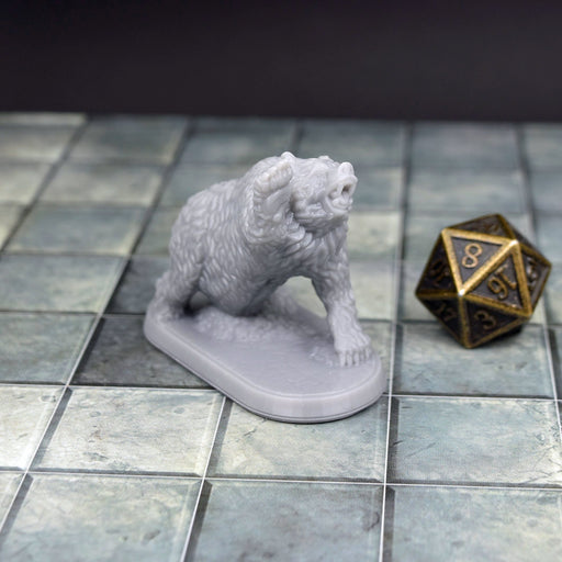 Miniature dnd figures Swinging Bear 3D printed for tabletop wargames and miniatures-Miniature-Brite Minis- GriffonCo Shoppe